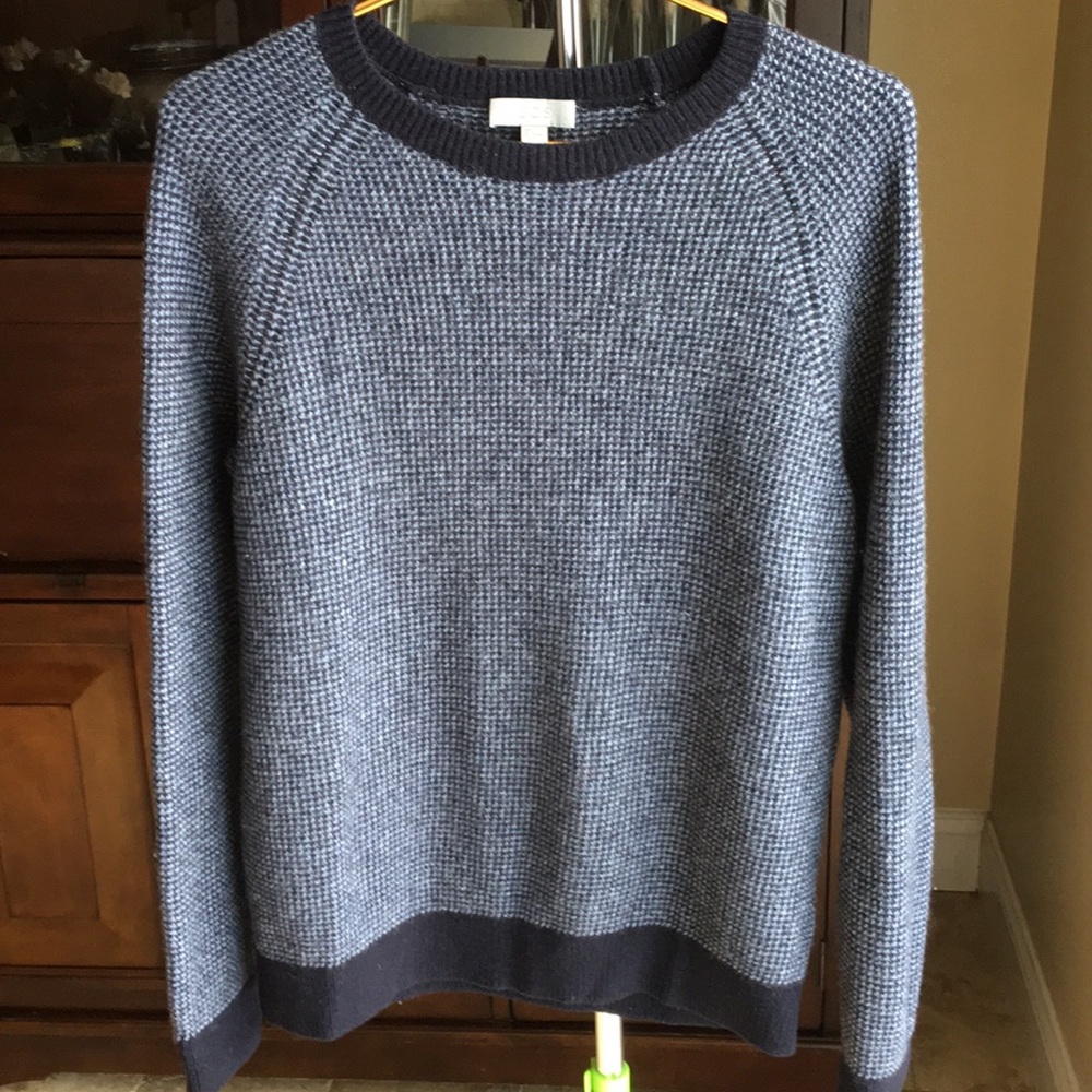 COS Wool Blue & Gray Sweater